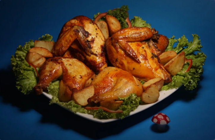 1/2 Pollo al horno